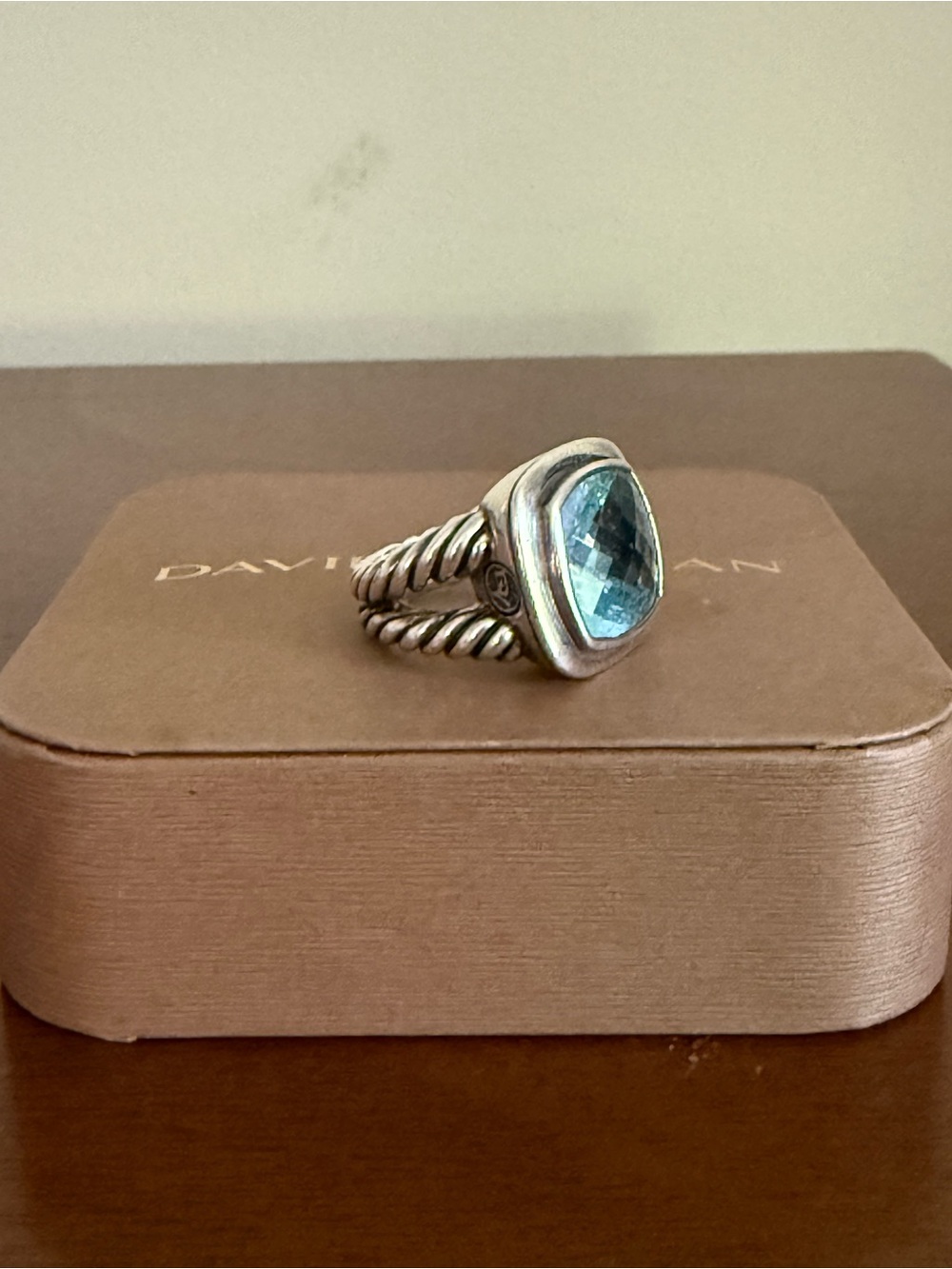 David Yurman Twisted Cable Ring in Sterling Silver - Picture 3 of 10